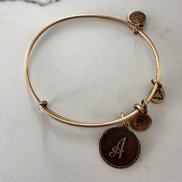 Gold Alex & Ani A bangle - Picture 1 of 1